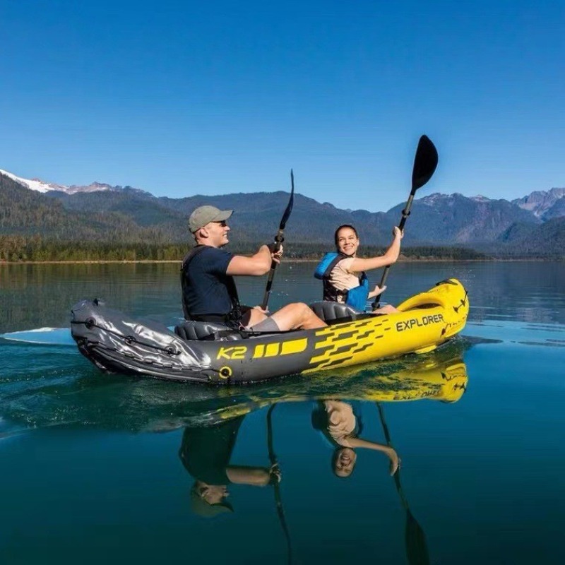 Inflatable Boat Two Person Raf - Outdoor Adventure Rafting ulasan dan harga