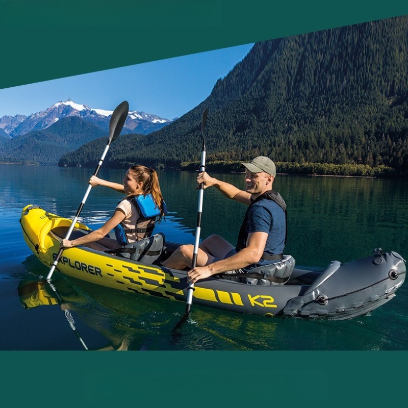 Inflatable Boat Two Person Raf - Outdoor Adventure Rafting ulasan dan harga