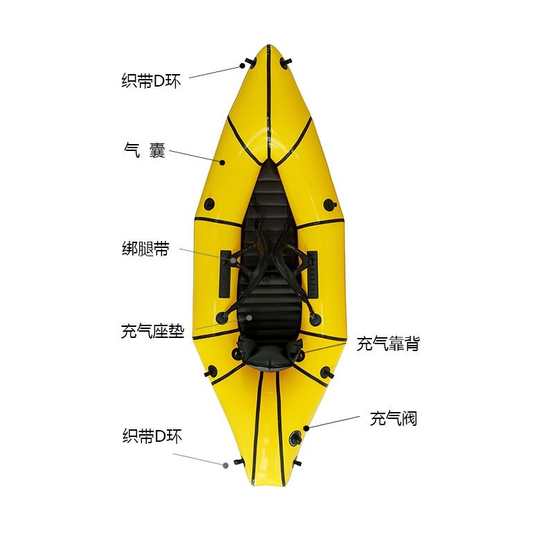 Inflatable Fishing Boat, Singl - Outdoor Adventure Rafting ulasan dan harga