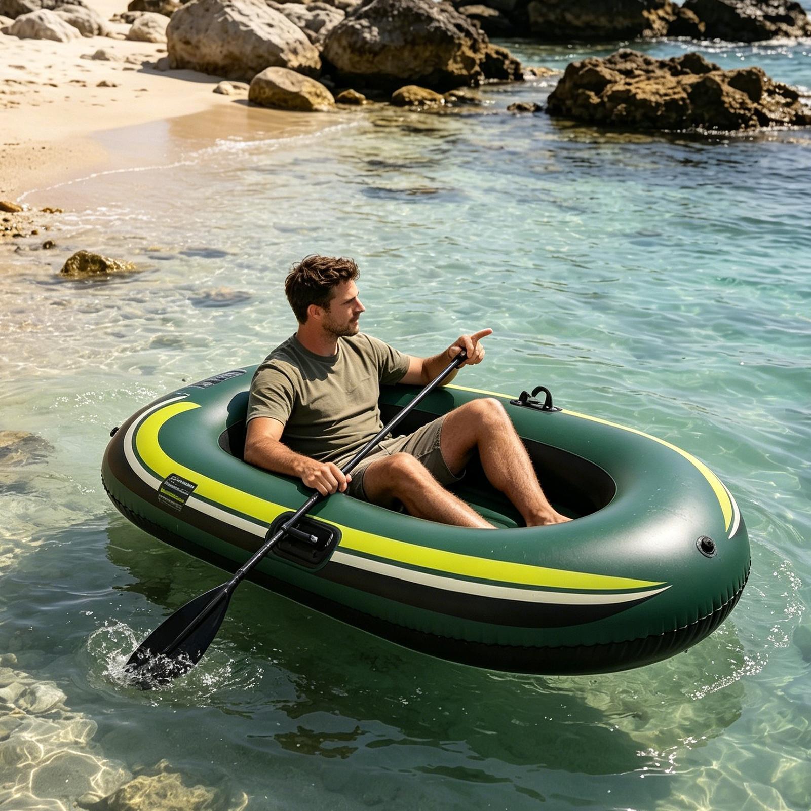 Inflatable Boat Thickened Wear - Outdoor Adventure Rafting ulasan dan harga