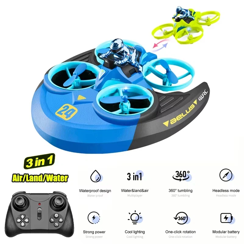 3-in-1 Land Air Sea RC Aircraf - Outdoor Adventure Boys ulasan dan harga