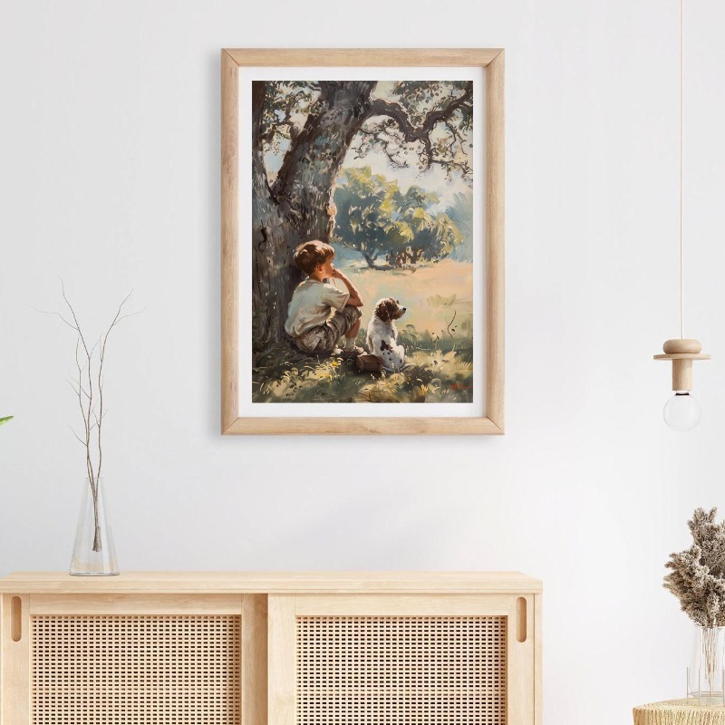Vintage Boys Room Art Poster B - Outdoor Adventure Boys ulasan dan harga